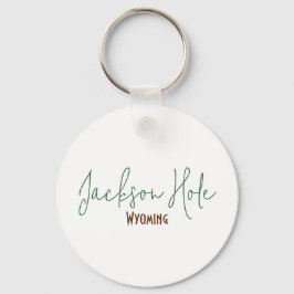 Jackson Hole, Wyoming Reis Souvenir Sleutelhanger
