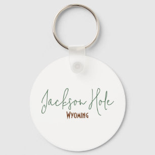 Jackson Hole, Wyoming Reis Souvenir Sleutelhanger