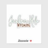 Jackson Hole, Wyoming Reis Souvenir Sticker (Vel)