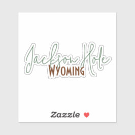 Jackson Hole, Wyoming Reis Souvenir Sticker