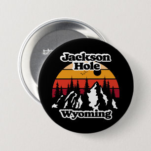 Jackson Hole Wyoming Ronde Button 7,6 Cm