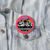 Jackson Hole Wyoming Ronde Button 7,6 Cm (In situ)
