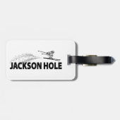 Jackson Hole Wyoming Schansspringer Bagagelabel (Achterkant horizontaal)