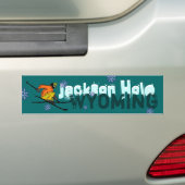 Jackson Hole Wyoming ski bumpersticker (Op auto)