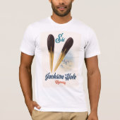 Jackson Hole Wyoming Ski poster T-shirt (Voorkant)