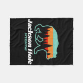 Jackson Hole Wyoming Skiën Snowboarding Beer Fleece Deken (Voorkant (Horizontaal))