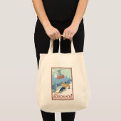 Jackson Hole, Wyoming Skier en Tram Tote Bag (Voorkant (product))