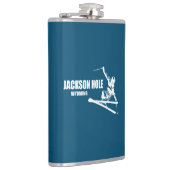 Jackson Hole Wyoming Skier Heupfles (Rechts)