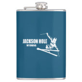 Jackson Hole Wyoming Skier Heupfles (Voorkant)