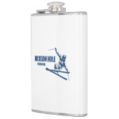 Jackson Hole Wyoming Skier Heupfles (Links)