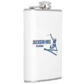 Jackson Hole Wyoming Skier Heupfles (Rechts)