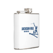 Jackson Hole Wyoming Skier Heupfles (Rechts)