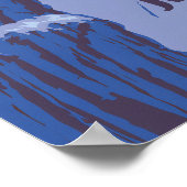 Jackson Hole Wyoming Skigebied Reisposter Poster (Hoek)