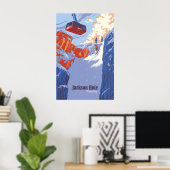 Jackson Hole Wyoming Skigebied Reisposter Poster (Thuiskantoor)