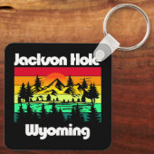 Jackson Hole Wyoming Sleutelhanger (Achterkant)