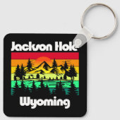 Jackson Hole Wyoming Sleutelhanger (Achterkant)