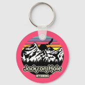 Jackson Hole Wyoming Sleutelhanger (Voorkant)