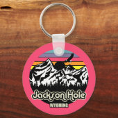 Jackson Hole Wyoming Sleutelhanger (Achterkant)