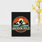 Jackson Hole Wyoming Snowboarden Kaart (Gele Bloem)