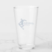Jackson Hole Wyoming Snowboarder Glas (Achterkant)