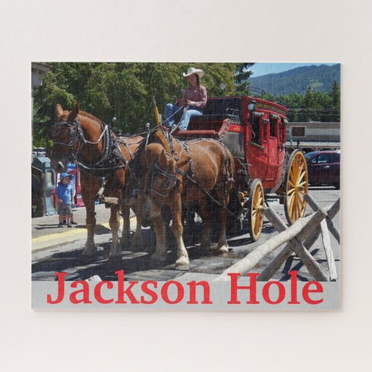 Jackson Hole Wyoming Stagecoach Legpuzzel (Horizontaal)