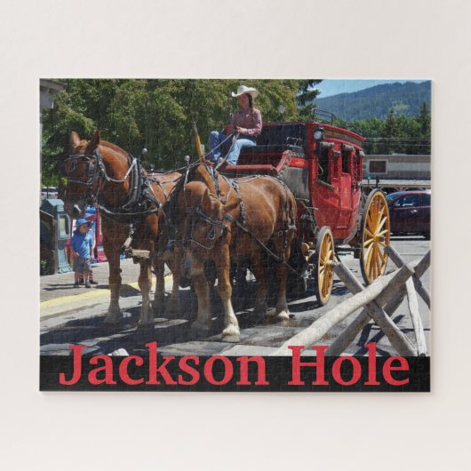 Jackson Hole Wyoming Stagecoach Legpuzzel (Horizontaal)