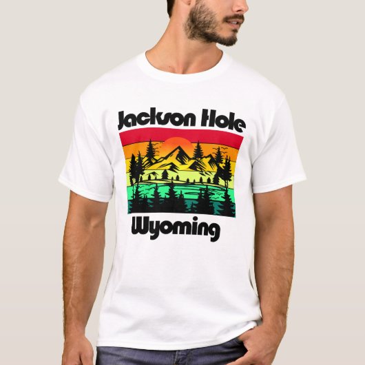 Jackson Hole Wyoming T-shirt (Voorkant)