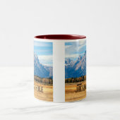 Jackson Hole Wyoming Tweekleurige Koffiemok (Center)