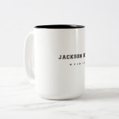 Jackson Hole Wyoming Tweekleurige Koffiemok (Voorkant links)