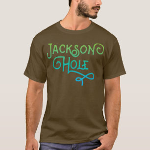 Jackson Hole Wyoming Typografisch Design T-shirt