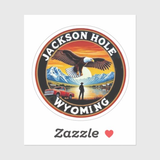 Jackson Hole, Wyoming, Verenigde Staten Sticker (Vel)