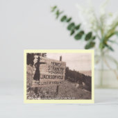 Jackson Hole, Wyoming, verkeersbord  Briefkaart (Staand voorkant)