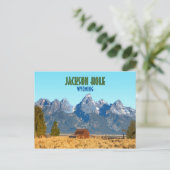 Jackson Hole Wyoming Vintage Briefkaart (Staand voorkant)