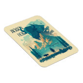 Jackson Hole Wyoming Vintage Magneet (Rechterzijde)