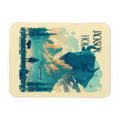 Jackson Hole Wyoming Vintage Magneet (Horizontaal)