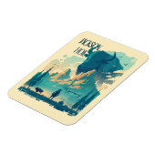 Jackson Hole Wyoming Vintage Magneet (Linkerzijde)