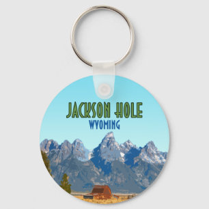 Jackson Hole Wyoming Vintage Sleutelhanger