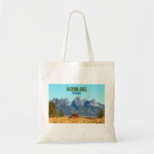 Jackson Hole Wyoming Vintage Tote Bag