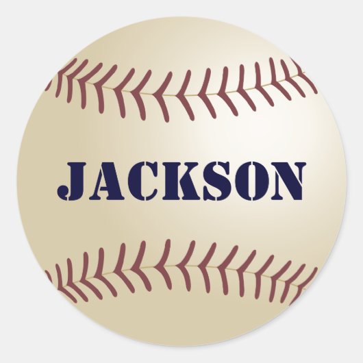 Jackson Honkbal Sticker / Seal (Voorkant)