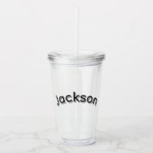 Jackson Jongensnaam, Acryl Drinkbeker (Voorkant)