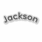 Jackson Jongensnaam, Sticker (Voorkant)