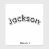 Jackson Jongensnaam, Sticker (Vel)
