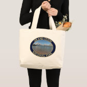 Jackson Lake bij Grand Teton National Park Grote Tote Bag (Voorkant (product))