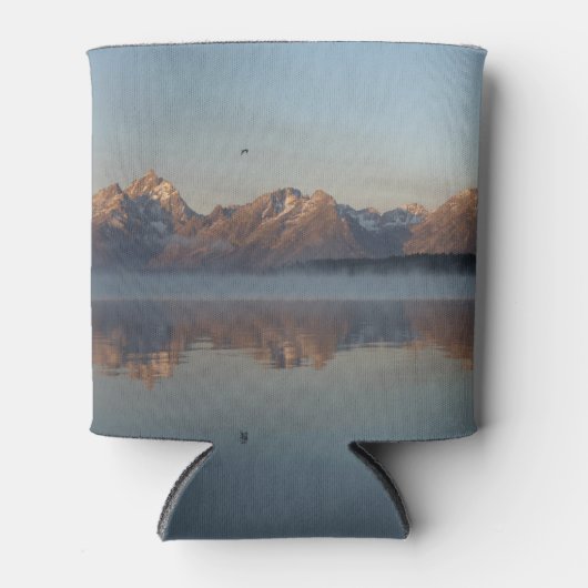 Jackson Lake Dam Reflection in Grand Teton Park Blikjeskoeler (Voorkant)