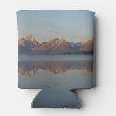 Jackson Lake Dam Reflection in Grand Teton Park Blikjeskoeler (Achterkant)