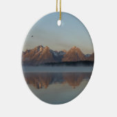 Jackson Lake Dam Reflection in Grand Teton Park Keramisch Ornament (Rechts)