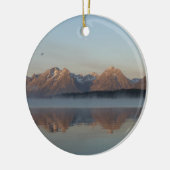 Jackson Lake Dam Reflection in Grand Teton Park Keramisch Ornament (Links)