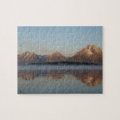 Jackson Lake Dam Reflection in Grand Teton Park Legpuzzel (Horizontaal)