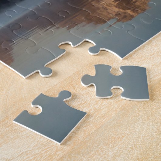 Jackson Lake Dam Reflection in Grand Teton Park Legpuzzel (Zijkant)