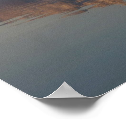 Jackson Lake Dam Reflection in Grand Teton Park Poster (Hoek)